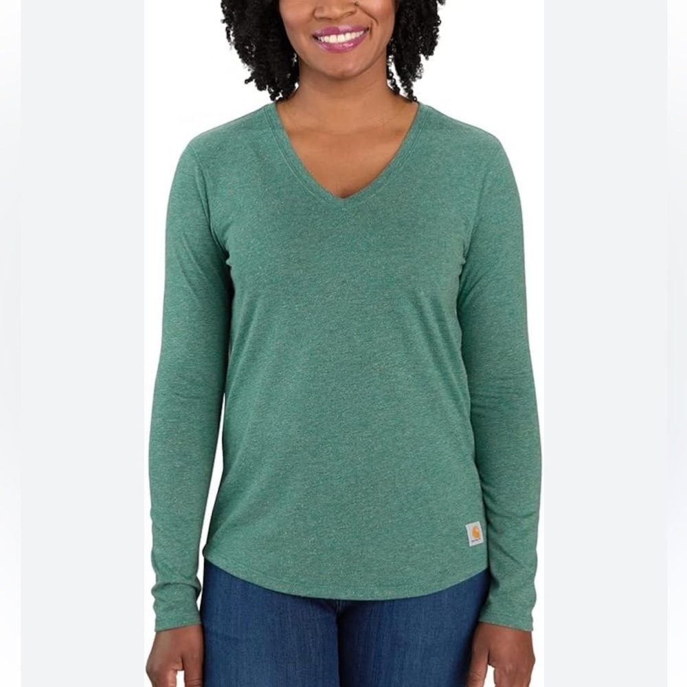Carhartt  Women’s Heather Gray Long Sleeve Tee